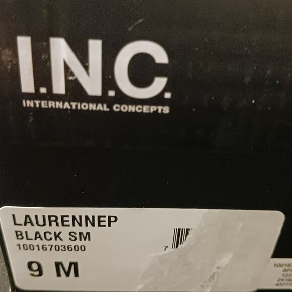 INC Laurenne Faux Leather Slip-On Pumps in‎ Black, Size 9, 4.5" Heels - Picture 12 of 12